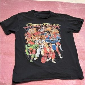 Street Fighter Men’s Black T-Shirt